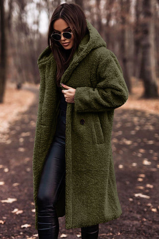 Trenchcoat Damen mit Kapuze und Langem Schnitt