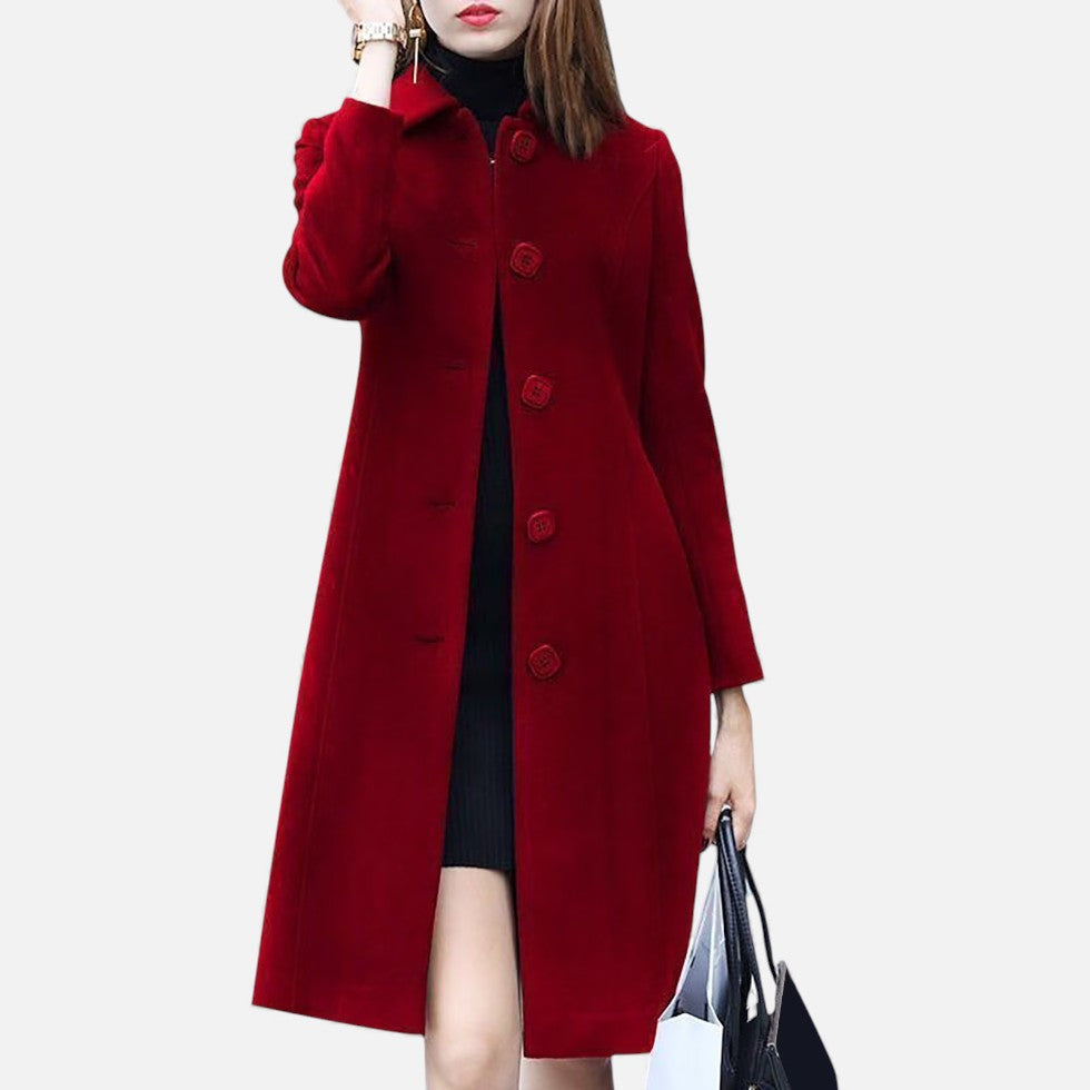 Trenchcoat dames met klassieke knoopsluiting en getailleerde pasvorm