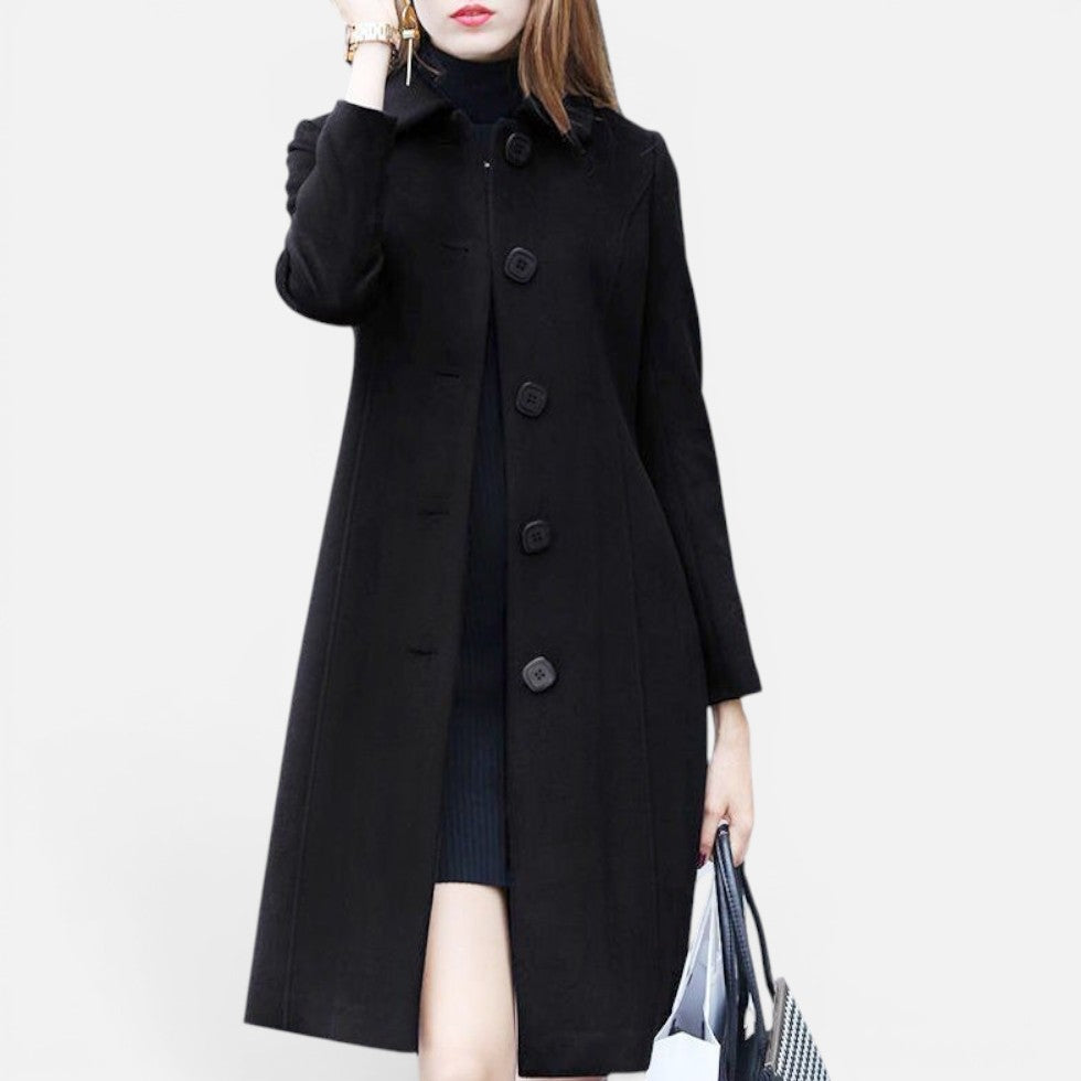 Trenchcoat dames met klassieke knoopsluiting en getailleerde pasvorm