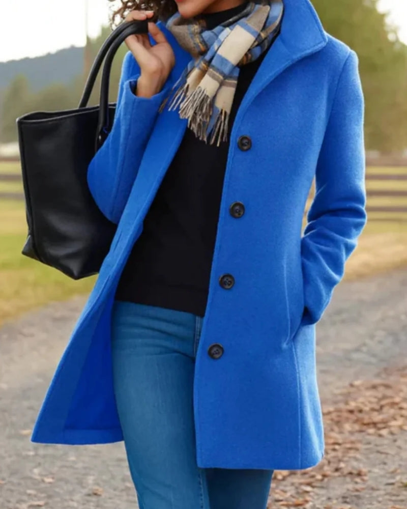 Trenchcoat Damen mit Langem Schnitt und Klassischem Revers