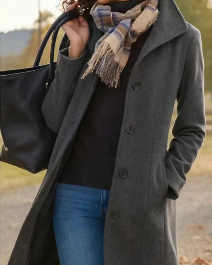 Trenchcoat Damen mit Langem Schnitt und Klassischem Revers