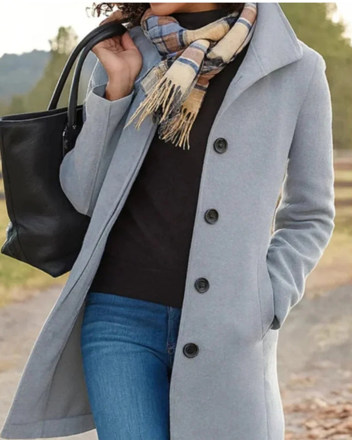 Trenchcoat Damen mit Langem Schnitt und Klassischem Revers