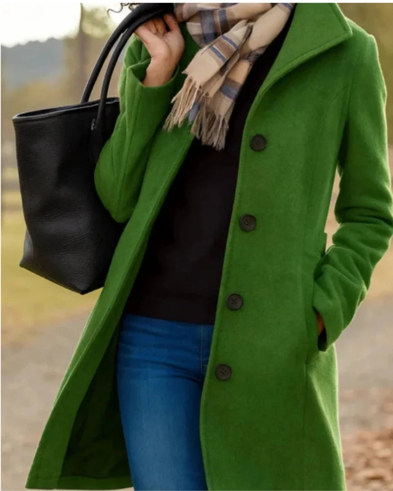 Trenchcoat Damen mit Langem Schnitt und Klassischem Revers