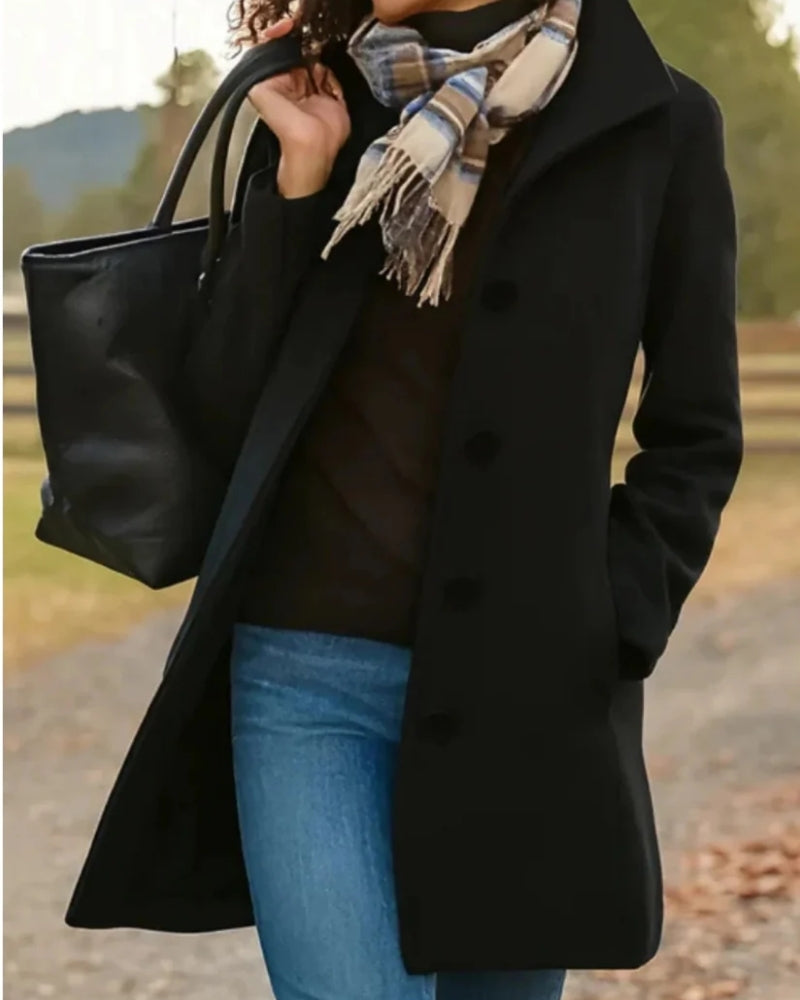 Trenchcoat Damen mit Langem Schnitt und Klassischem Revers
