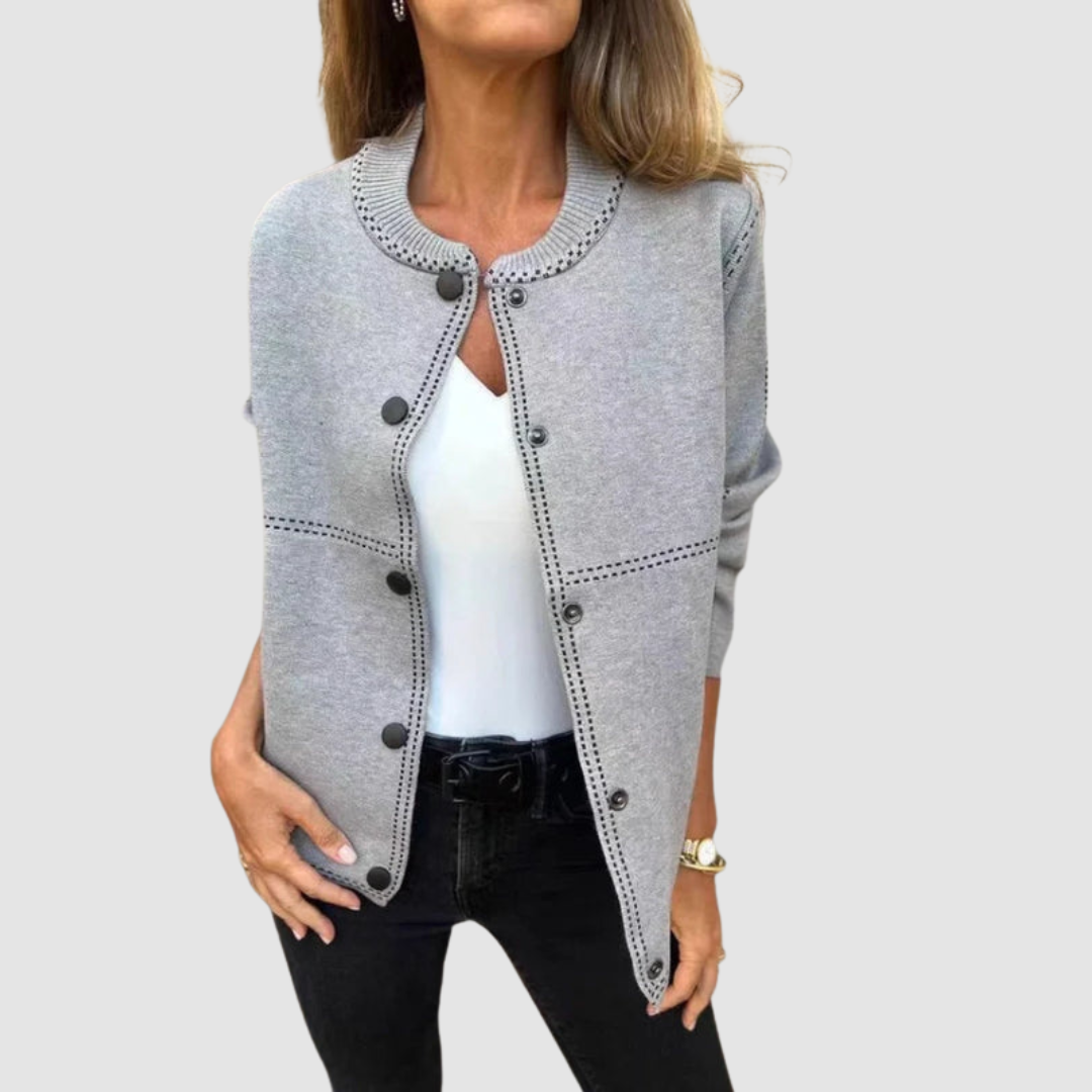 Übergangsjacke Damen mit Reißverschluss und Kordelzugsaum