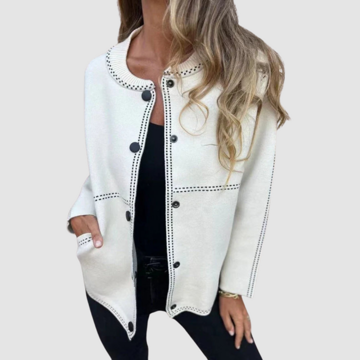 Übergangsjacke Damen mit Reißverschluss und Kordelzugsaum