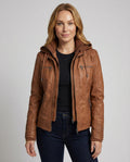 Übergangsjacke Damen mit Kapuze und Klassischem Schnitt