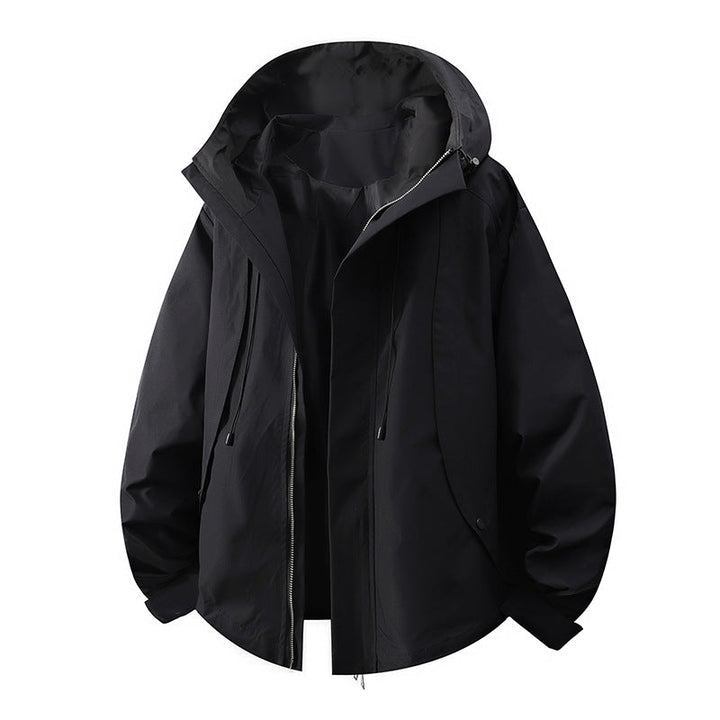 Übergangsjacke Damen mit Kapuze und Kordelzug