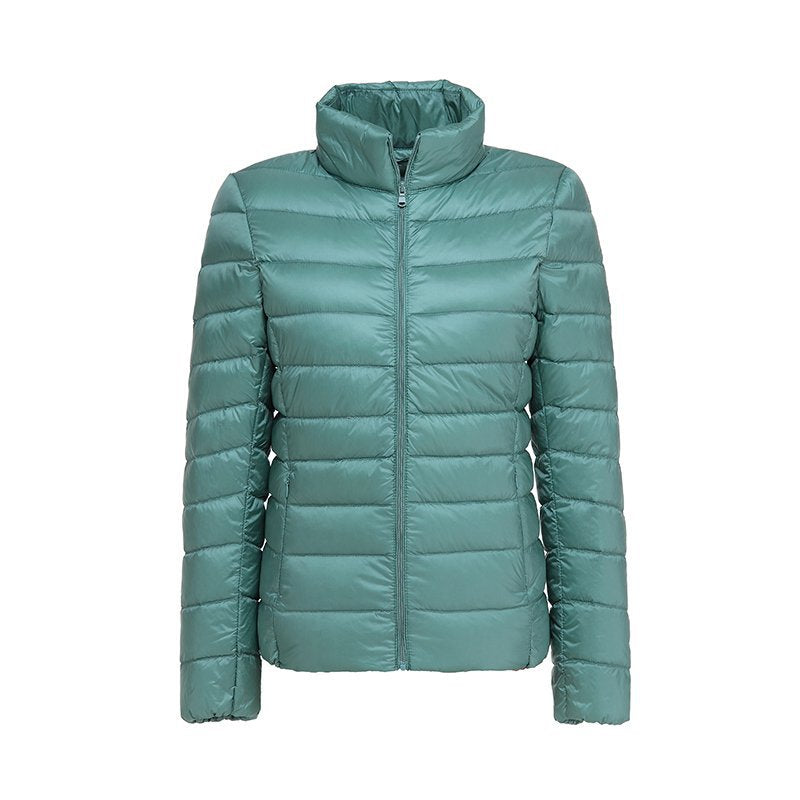 Übergangsjacke Damen mit Leichter Steppung und Reißverschluss
