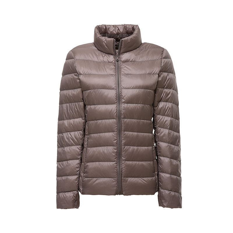 Übergangsjacke Damen mit Leichter Steppung und Reißverschluss