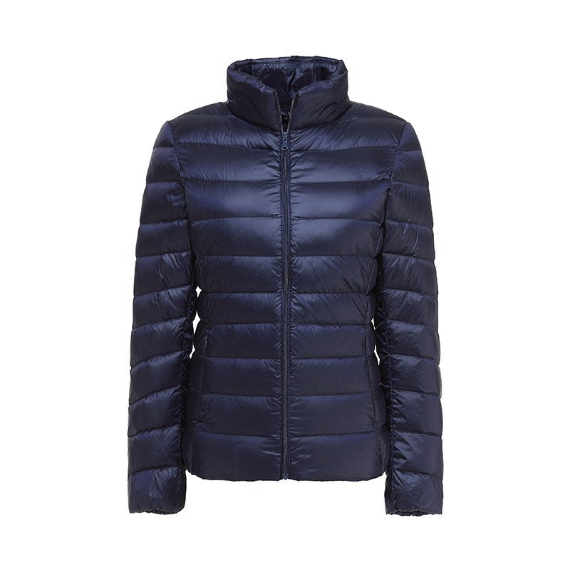 Übergangsjacke Damen mit Leichter Steppung und Reißverschluss