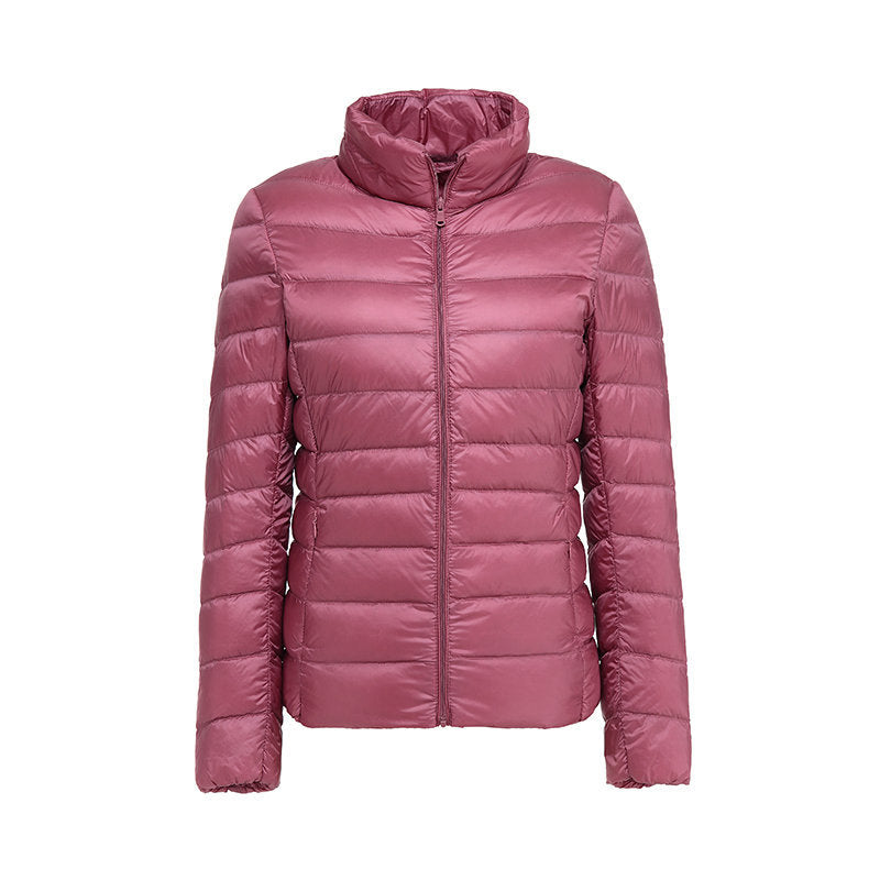 Übergangsjacke Damen mit Leichter Steppung und Reißverschluss