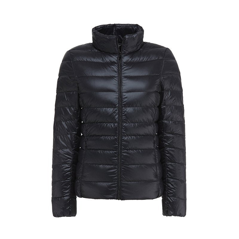 Übergangsjacke Damen mit Leichter Steppung und Reißverschluss