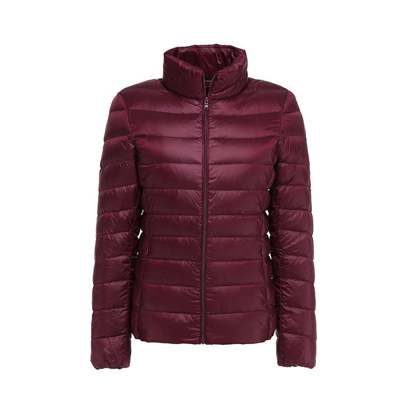 Übergangsjacke Damen mit Leichter Steppung und Reißverschluss