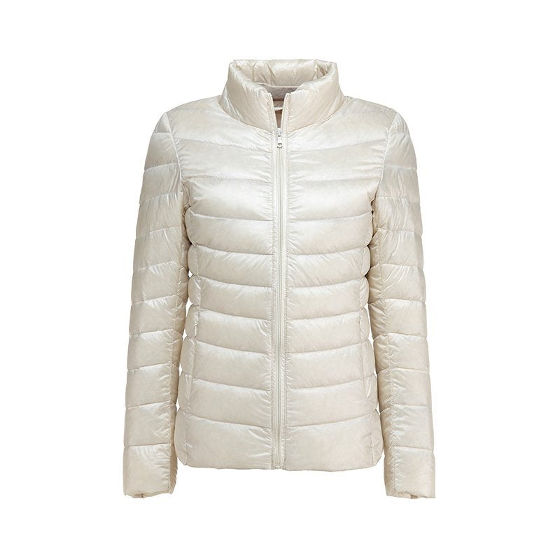 Übergangsjacke Damen mit Leichter Steppung und Reißverschluss