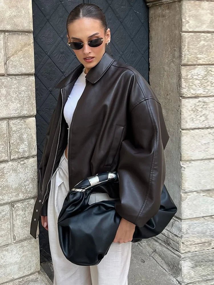 Übergangsjacke Damen mit Reißverschluss und Klassischem Kragen