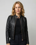 Übergangsjacke Damen mit Reißverschluss und Umlegekragen