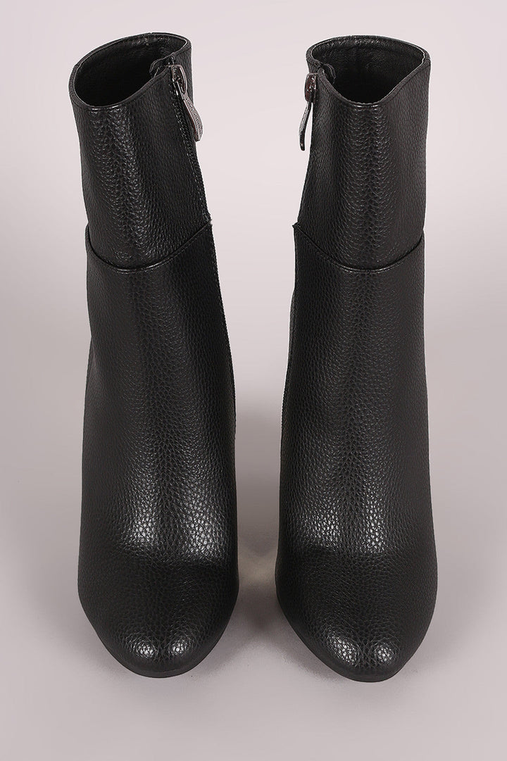 Ute Damen Metallic-Stiefeletten mit Blockabsatz