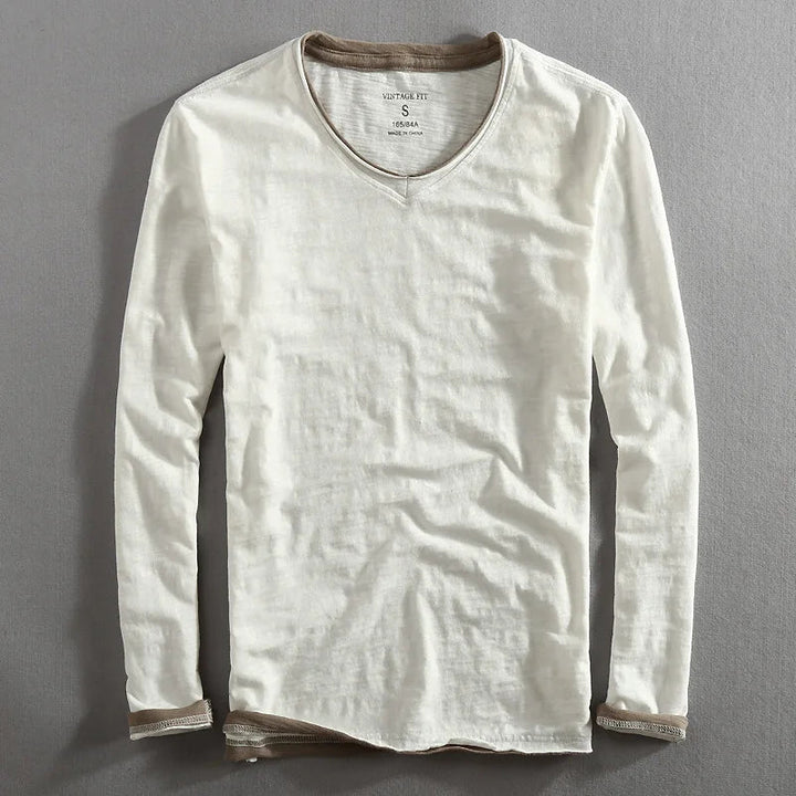Valentin | Herren Langarm V-Neck Sweatshirt