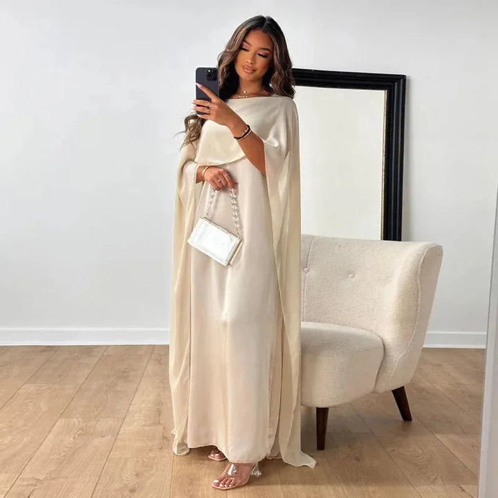 Valentina | Cape Maxikleid für Hochzeitsgäste