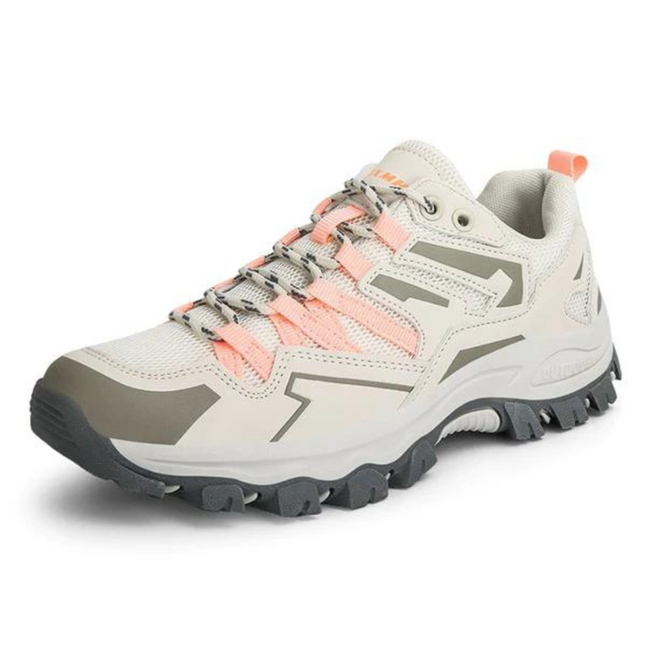 Wanderschuhe Damen im Sneaker-Schnitt mit Profilsohle