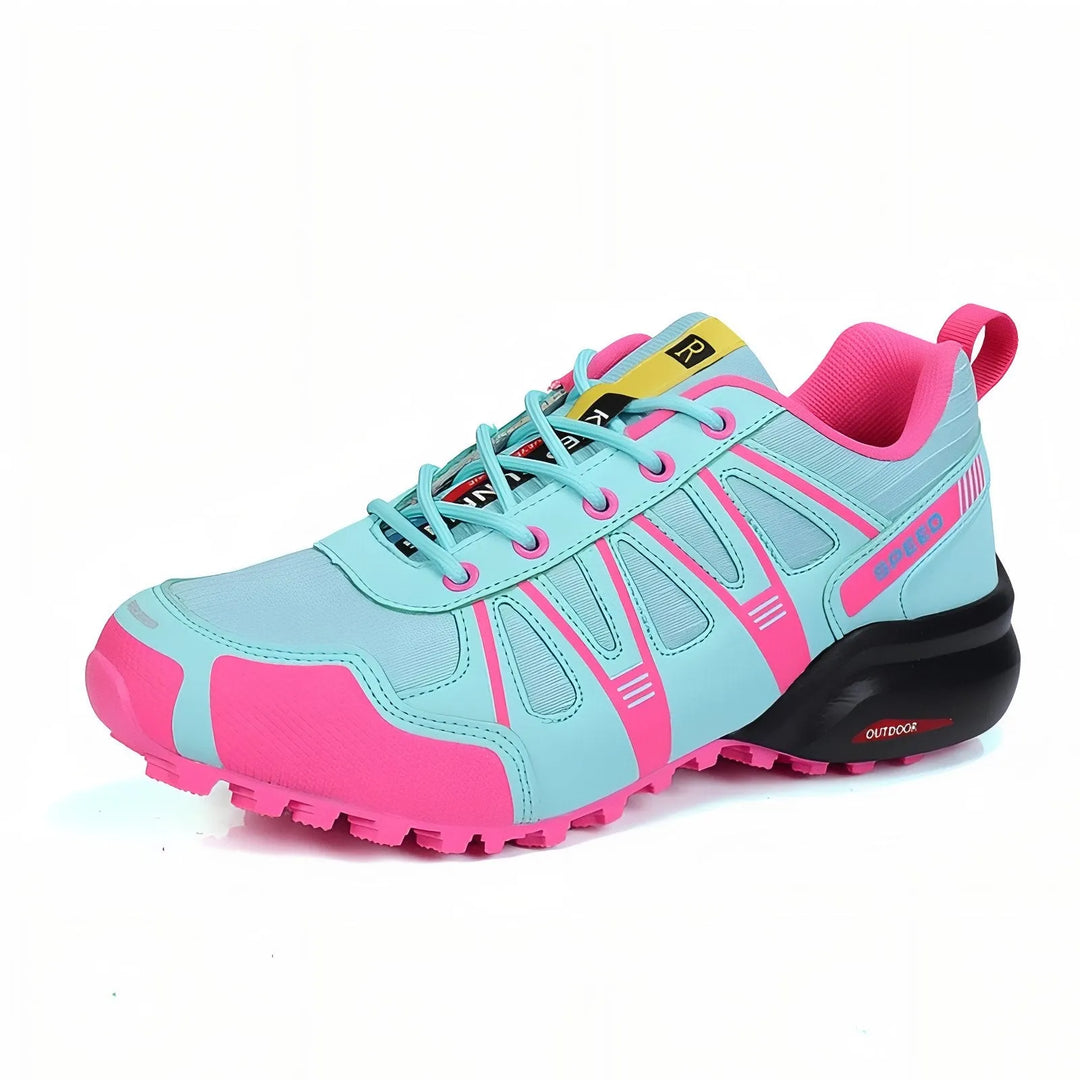 Wanderschuhe Damen im Sportlichen Schnitt mit Schnürung