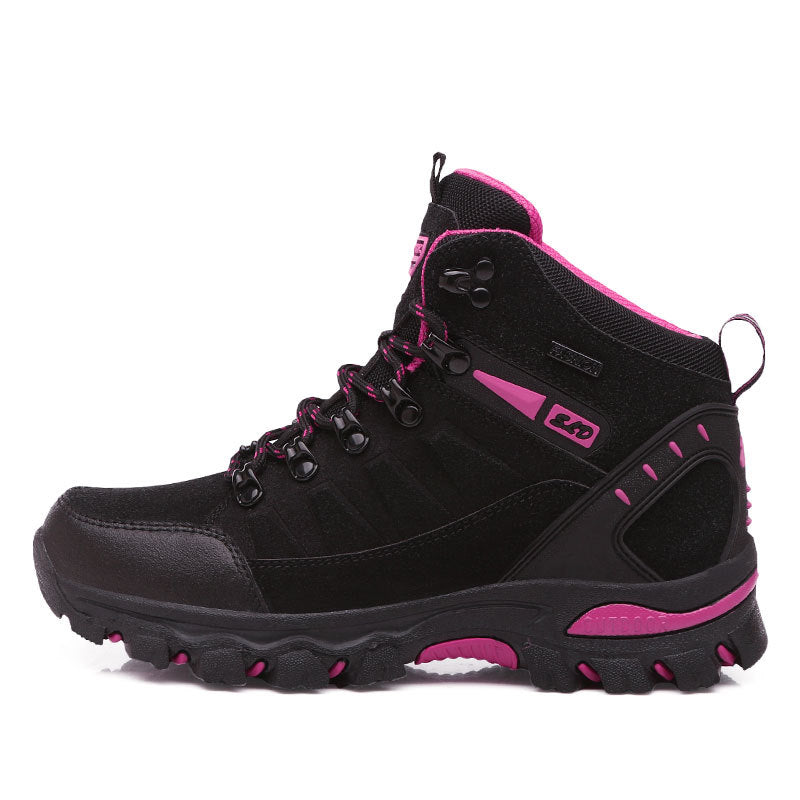 Wanderschuhe Damen mit Durchgehender Schnürung und Trekkingsohle