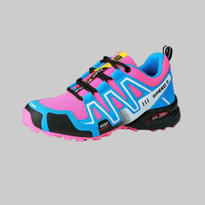 Wanderschuhe Damen mit Gepolstertem Fußbett und Mehrfarbigem Design