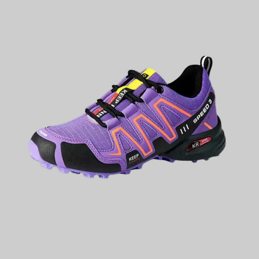 Wanderschuhe Damen mit Gepolstertem Fußbett und Mehrfarbigem Design