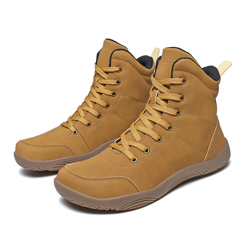 Wanderschuhe Damen mit Hohem Schaft und Profilsohle