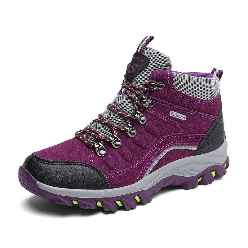 Wanderschuhe Damen mit Schnürung und Kräftiger Laufsohle