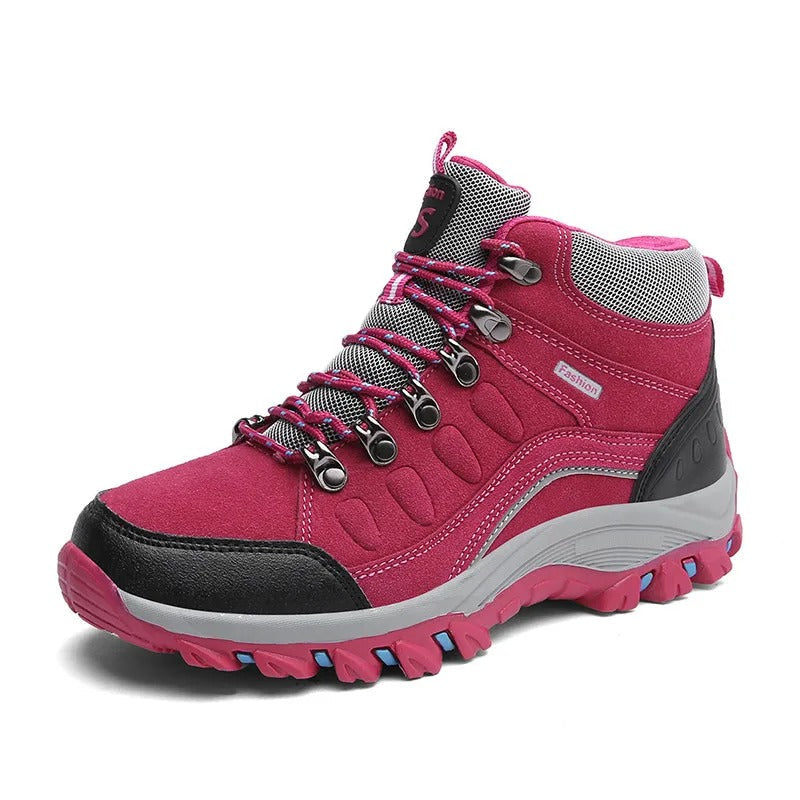 Wanderschuhe Damen mit Schnürung und Kräftiger Laufsohle