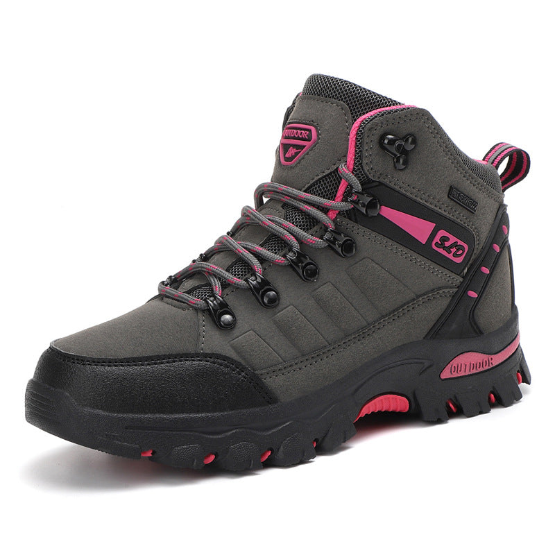 Wanderschuhe Damen mit Schnürung und Profilsohle