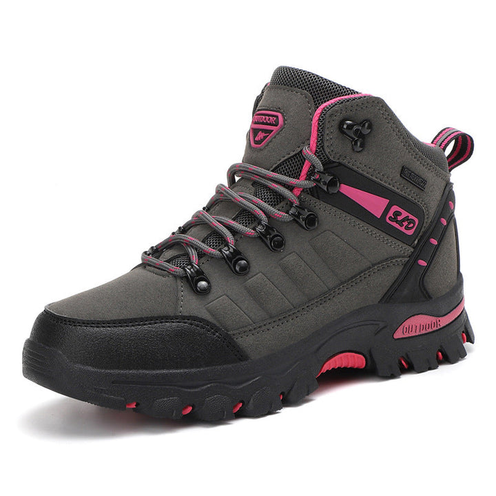 Wanderschuhe Damen mit Schnürung und Profilsohle
