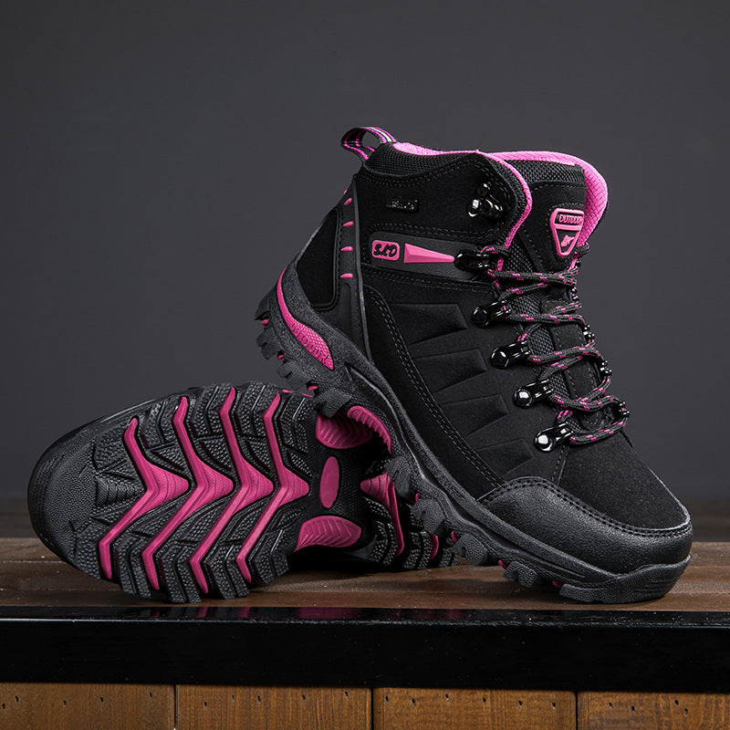 Wanderschuhe Damen mit Schnürung und Profilsohle
