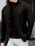 Wendelin | Herren Zopfstrickjacke mit Knopfleiste
