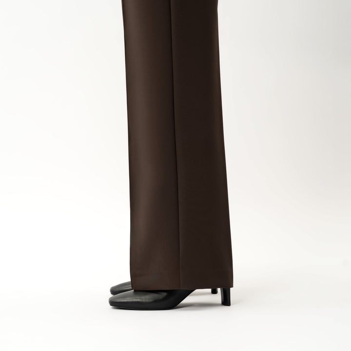 Wiebke Stoffhose Dunkelbraun