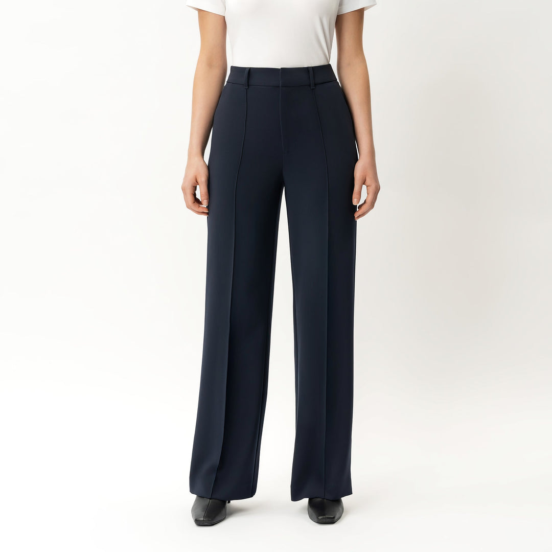 Wiebke Stoffhose Marineblau