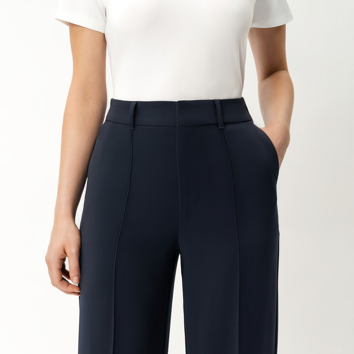 Wiebke Stoffhose Marineblau