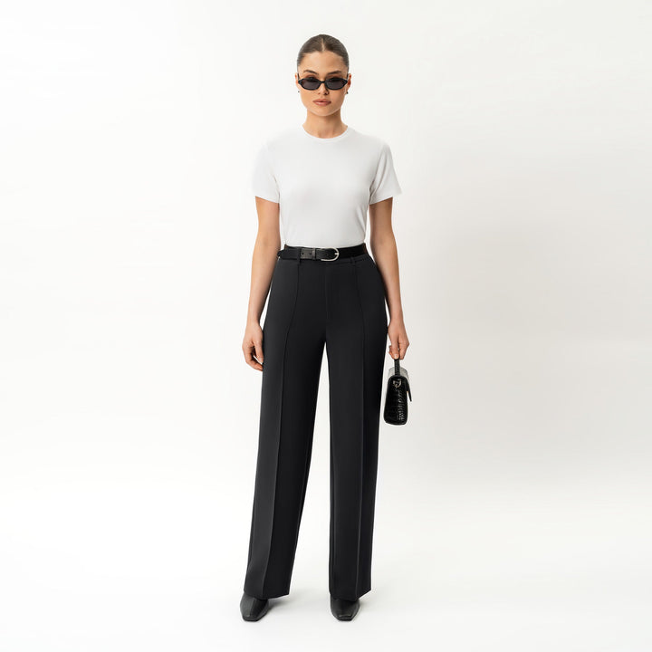 Wiebke Stoffhose Schwarz