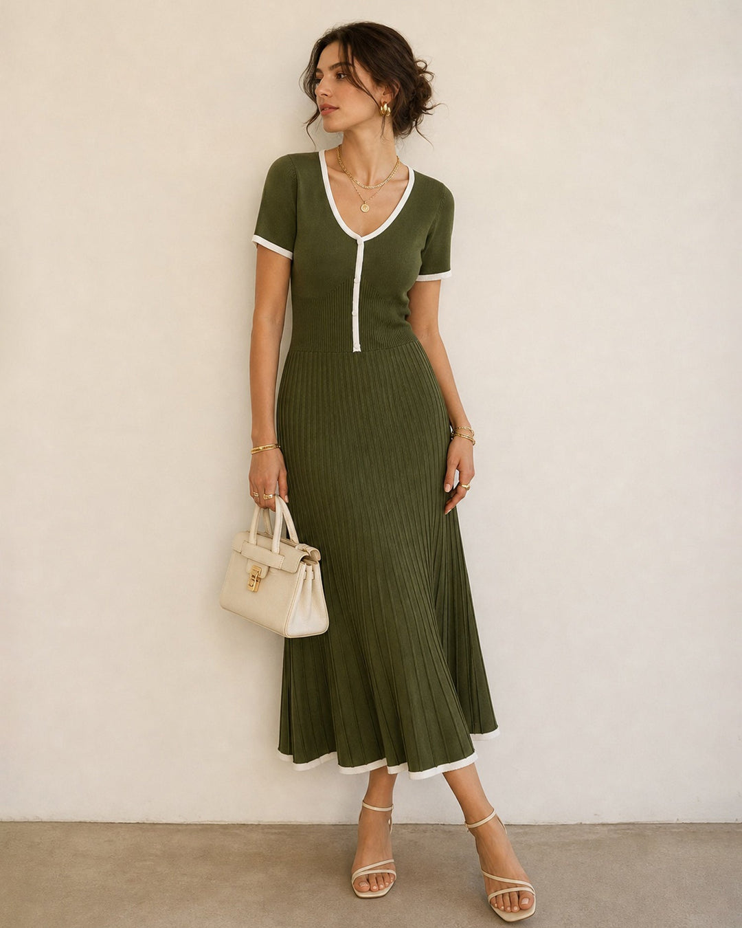 Wilma Strickkleid Grün