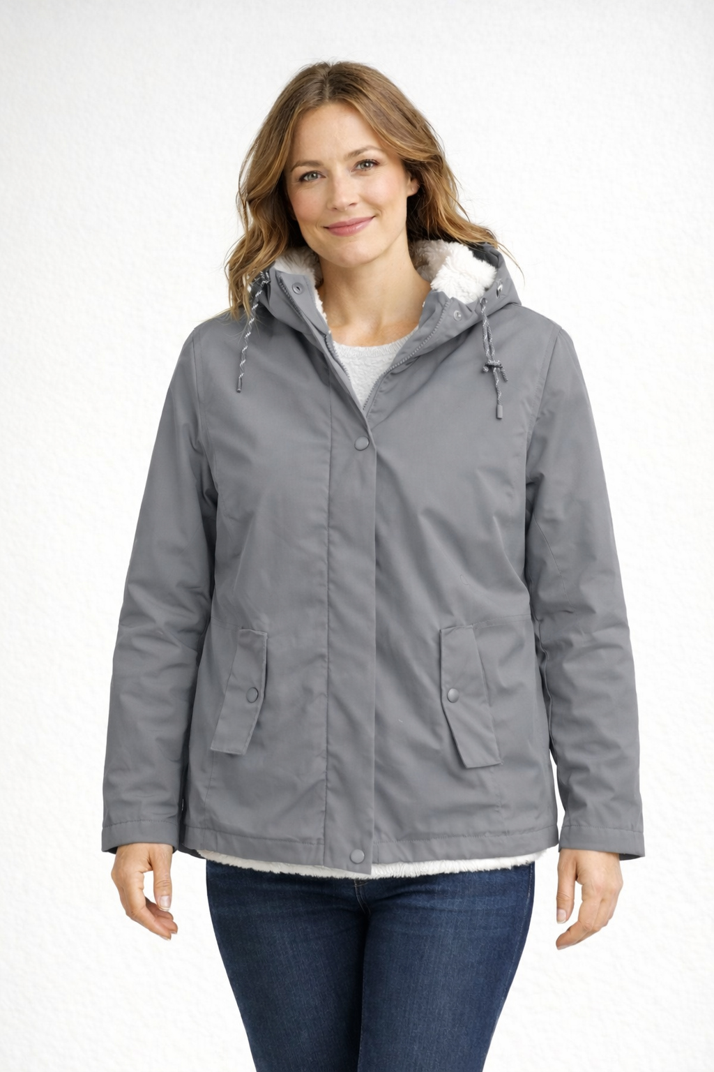 Winterjacke Damen mit Kapuze und Innenfutter