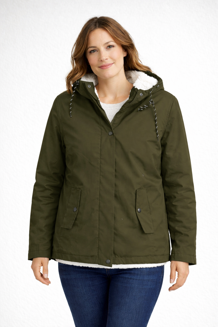 Winterjacke Damen mit Kapuze und Innenfutter