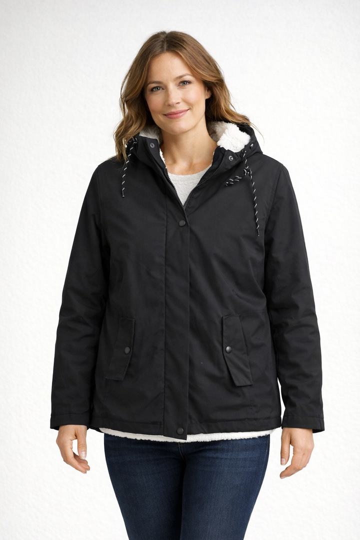 Winterjacke Damen mit Kapuze und Innenfutter