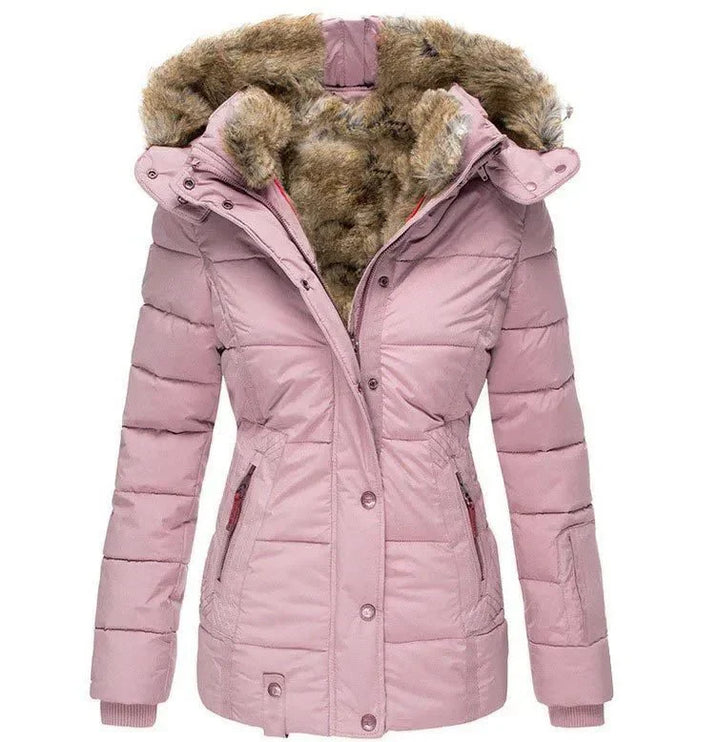 Winterjacke Damen mit Kapuze und Klarem Schnitt