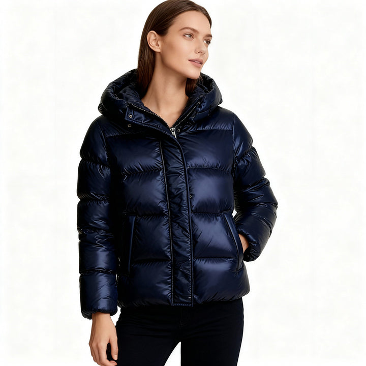 Winterjacke Damen mit Leichter Steppung und Taschen