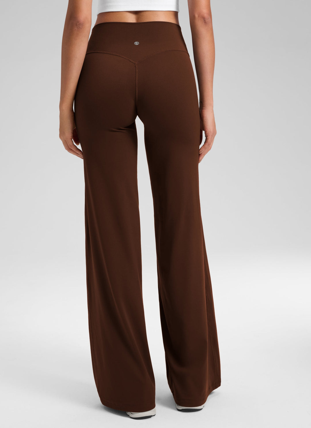 Ylvi Damen Hose mit hohem Bund, geradem Bein und glatter Front