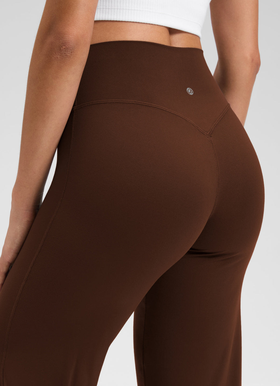 Ylvi Damen Hose mit hohem Bund, geradem Bein und glatter Front