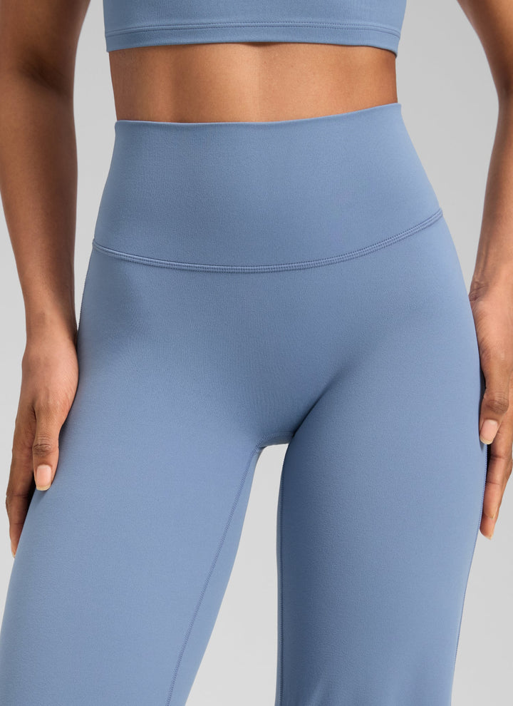 Ylvi Damen Hose mit hohem Bund, geradem Bein und glatter Front