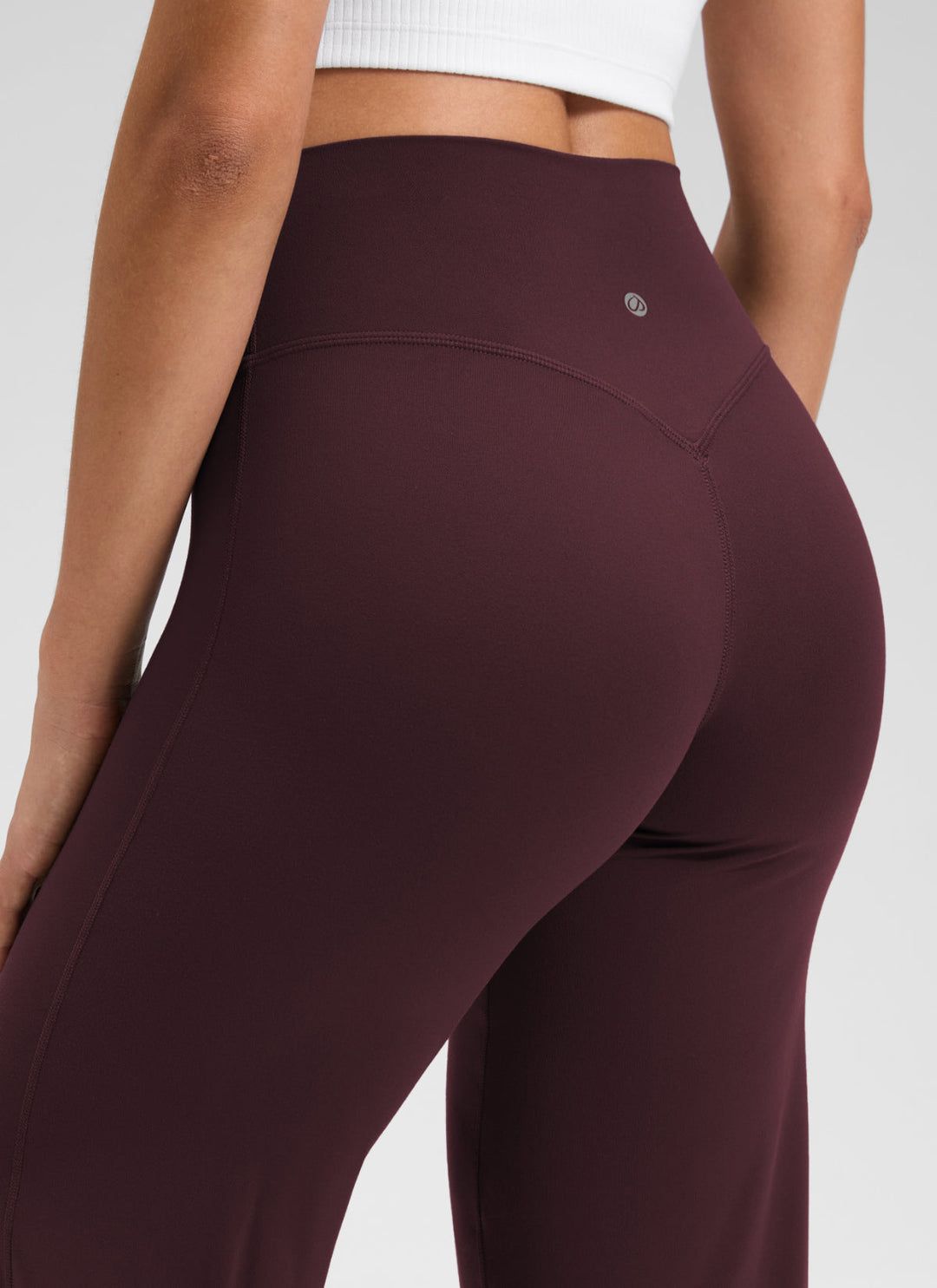Ylvi Damen Hose mit hohem Bund, geradem Bein und glatter Front